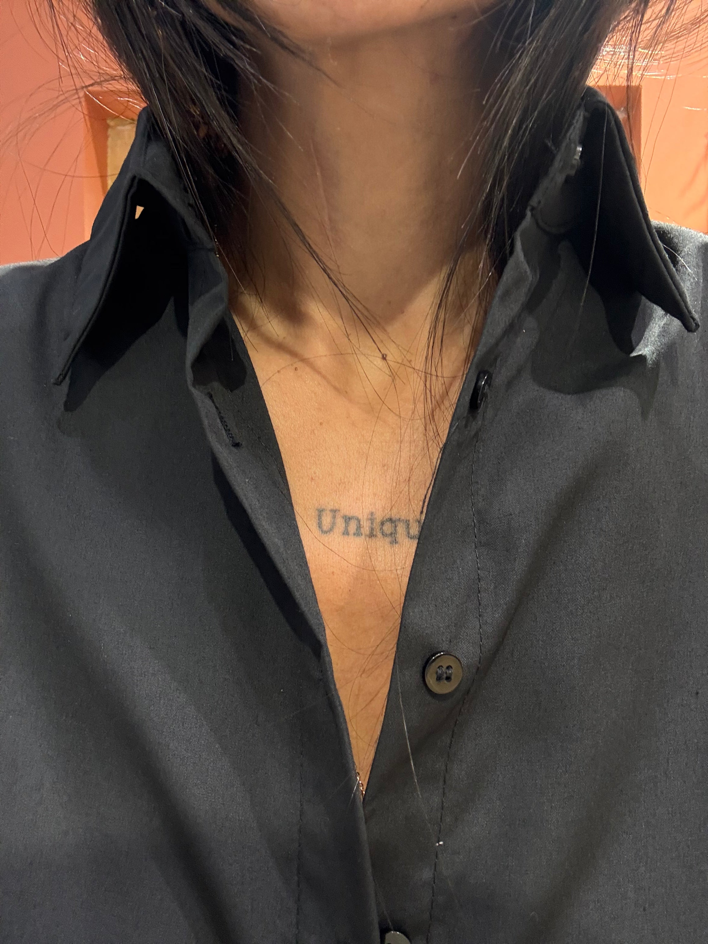 Chemise en coton droite