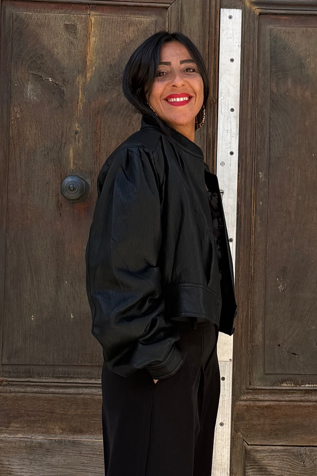 Veste en simili cuir LINA