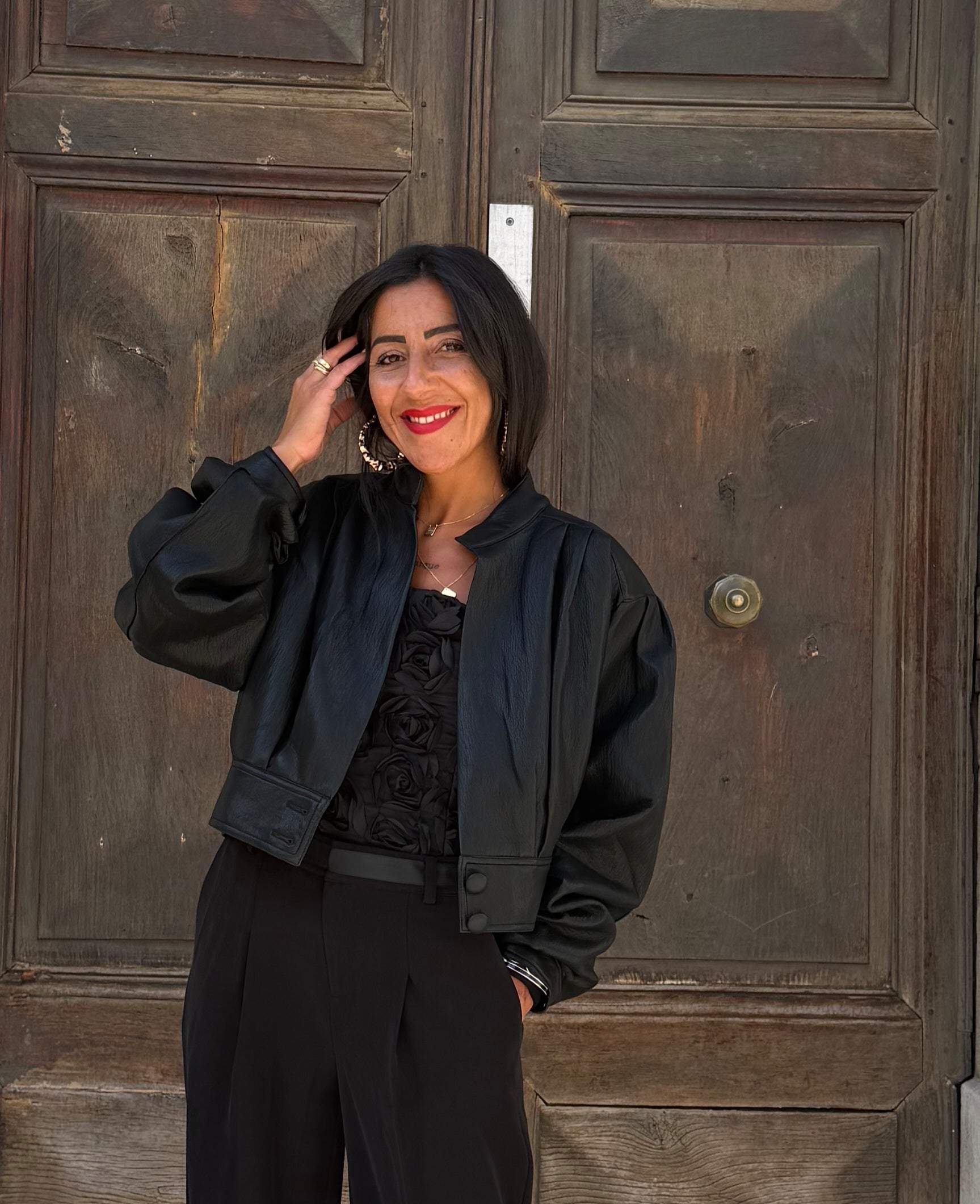 Veste en simili cuir LINA